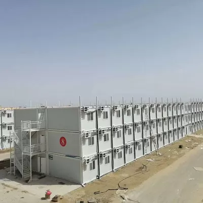 Earthquak And Wind Resist 3 Storey Modular Structure Container House For Rental Or Temporary Site Worker Camping