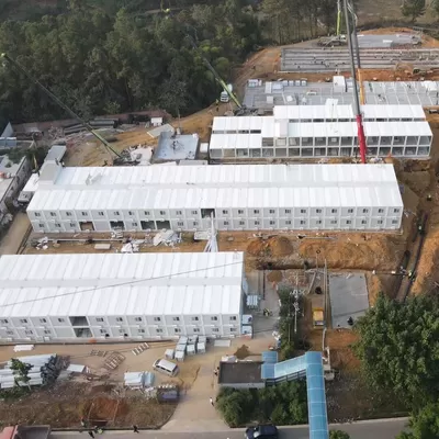 Prefab House Kits In Puerto Rico Office Containers 2 Storey Stackable Portable Cabin For Mining Site Worker