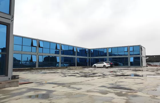 Resistente Al Viento Flat Pack Sitio Office Container Desmontable 20ft