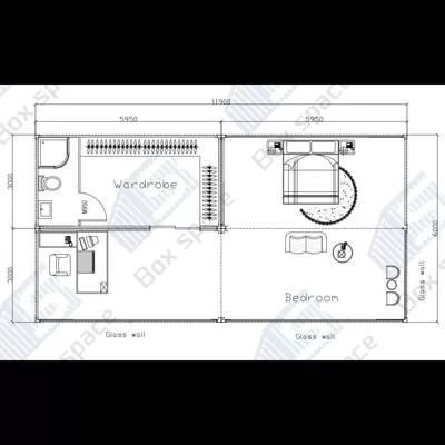 1 Bedrooms Container Home China 20ft Expandable Folding Container House Foldable Homes 20ft With Bathroom