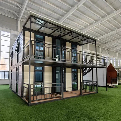 3 Rooms Premade House Prefabricated With Living Room And Bathroom Villas Prefab Houses Modern Luxury Design In Steel