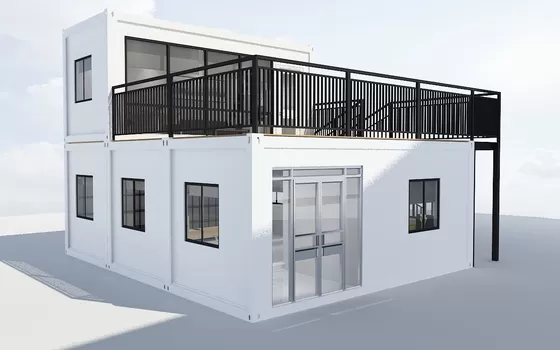 Customized Size Modular Homes Prefabricated 2 Bedroom Prefab Container House Luxury Living Style