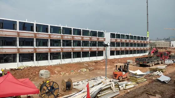 BOX SPACE Luxury 3 Storey Container Hotel, Student Rental Container Apartment With Bathroom And Furniture