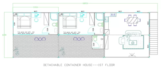 Customized Container House Steel Prefabricated Houses With 3 Bedrooms As Seaside Villa And Resort