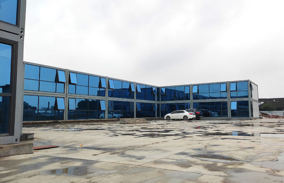 Wind Resistant Three Bedroom Container Home , 40ft Temporary Container Homes