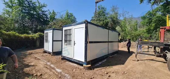 100% Ready Made Good Quality Steel Folding Container House With Electricity And Insulation Preinstalled