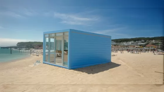 BOX SPACE Pre Made Container Homes With Luxury Decorations Modular Container House With Exterior Wook-Like Cladding