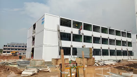 BOX SPACE Staff Container Dormitory Fully Assembled Mobile Prefab House Ready Made Container House 40Ft In Philippines