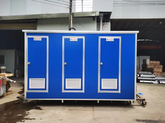 Customized Mobile Steel Portable Toilet Prefabricated WC Sitting For Camping